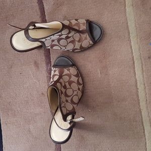 Designer Coach Brown/Tan size 9